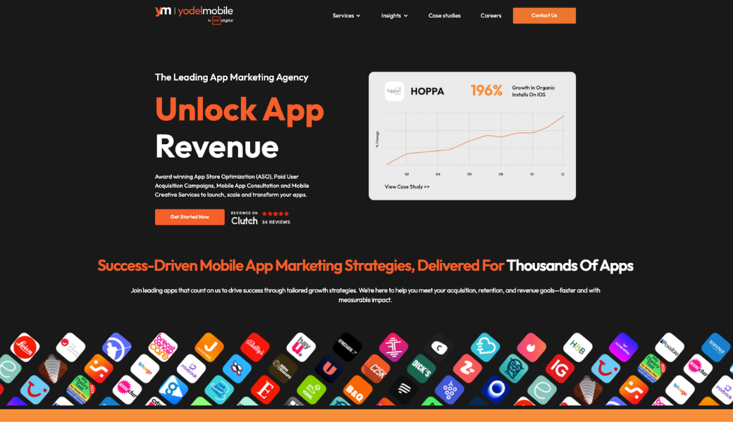 Top 5 Mobile Paid Media Agencies of 2026 1 Yodel Mobile homepage