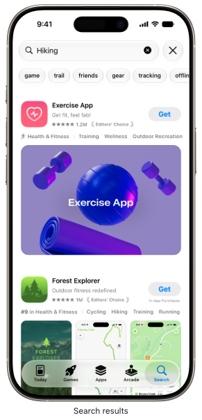 Apple Search Results Assets